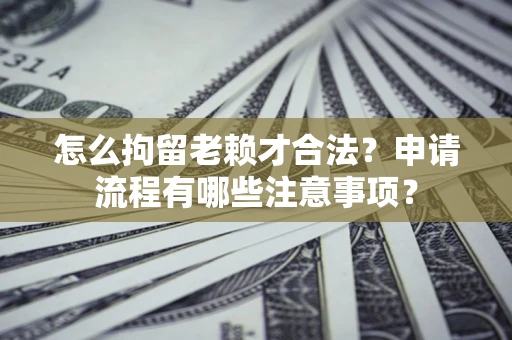 武汉怎么拘留老赖才合法？申请流程有哪些注意事项？