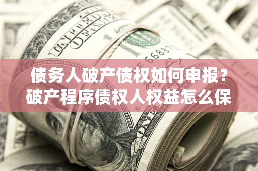 武汉债务人破产债权如何申报？破产程序债权人权益怎么保障？