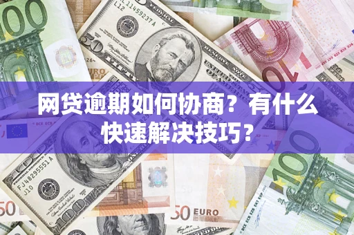 武汉网贷逾期如何协商？有什么快速解决技巧？