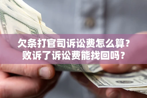 武汉欠条打官司诉讼费怎么算？败诉了诉讼费能找回吗？