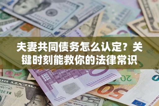 武汉夫妻共同债务怎么认定？关键时刻能救你的法律常识